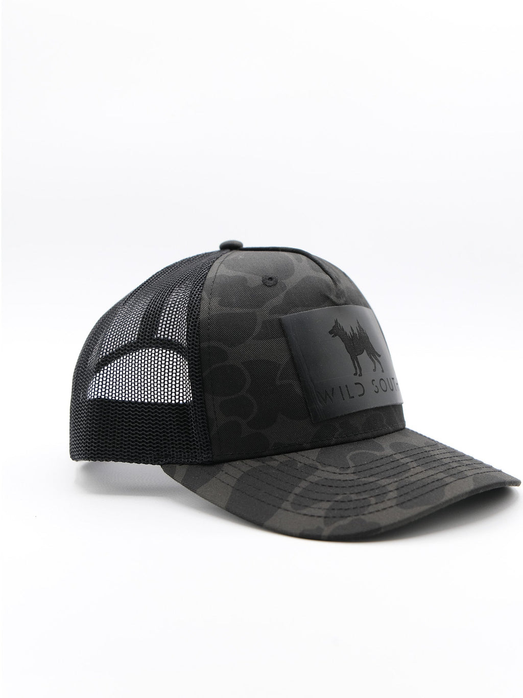 Black Duck Camo Leather Patch