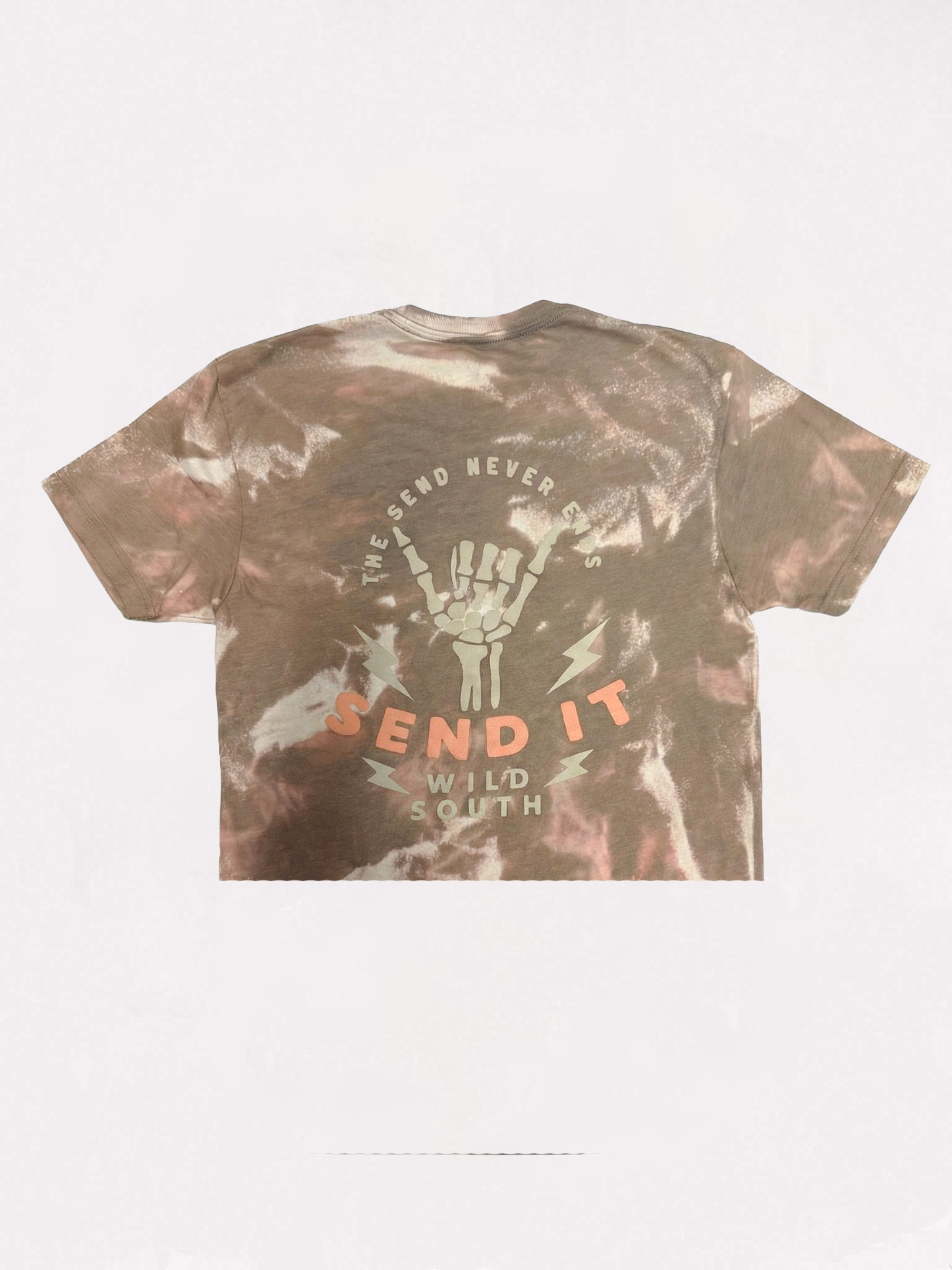 The Send Never Ends Acid Tee/Crop