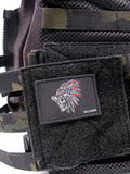Tribal K9 Skull Patch